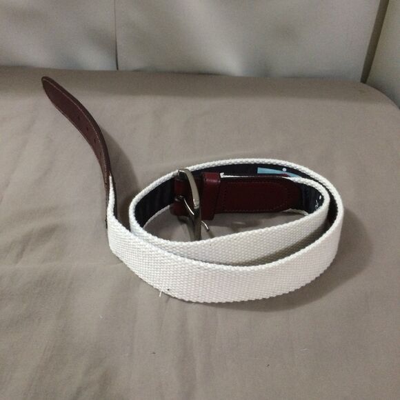 Gells Newtown CT Country Club Golf Belt Size 36 Canvas Leather NCC 1915 New - Picture 4 of 6